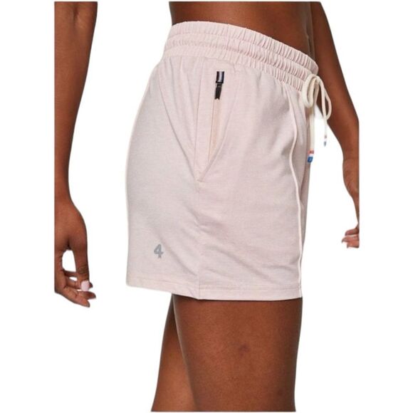 Fourlaps Stratus Short Pink Heather Zip Pocket Active Casual Lightweight NEW $68 - Picture 3 of 6